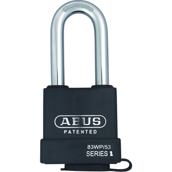Padlock, Keyed Different, Long Shackle, Rectangular Hardened Steel Body, Steel Shackle, 7/8 in W