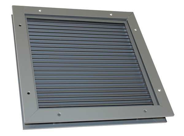 Door Louver, 26-1/8 H, 26-1/4 W, Steel