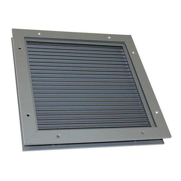 Door Louver, 18-1/8 H, 18-1/4 W, Steel