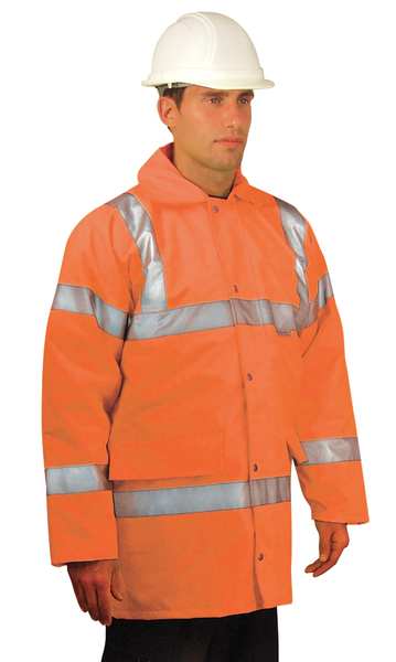 5XL Men's 5-In-1 Parka, Hi-Vis Orange