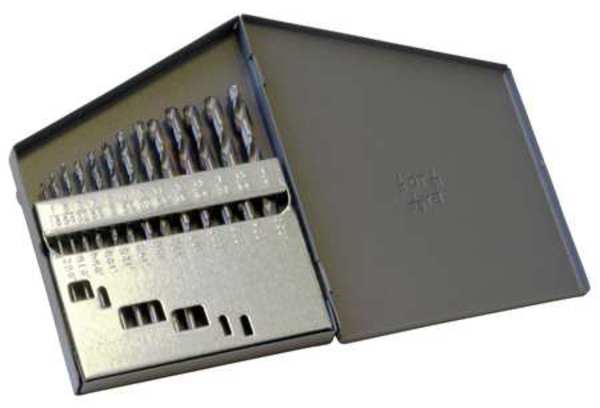 15PC 135Â° Heavy-Duty Jobber Length Drill Set Chicago-Latrobe 150ASP-TC TiCN HSS 1/16-1/2x1/32