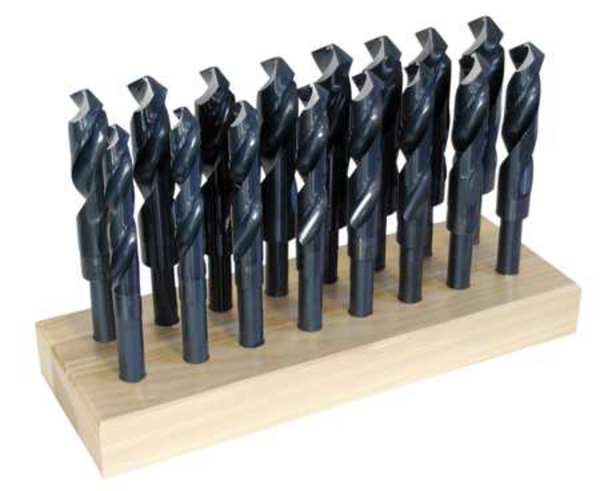 16PC 1/2 Reduced Shank Silver & Deming Drill Set Chicago-Latrobe 190 Steam Oxide HSS 17/32-1in