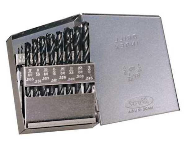21PC 135Â° Heavy-Duty Jobber Length Drill Set Chicago-Latrobe 150ASP Steam Oxide HSS 1/16-3/8x1/64