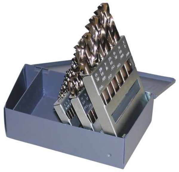 29PC 135Â° Heavy-Duty Cobalt Screw Machine Drill Set Chicago-Latrobe 559 Straw HSS-CO 1/16-1/2x1/64