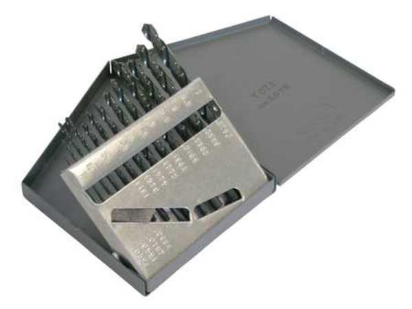 13PC 118Â° General Purpose Jobber Lengh Drill Set Chicago-Latrobe 150 Steam Oxide HSS 1mm-7mmx.5mm