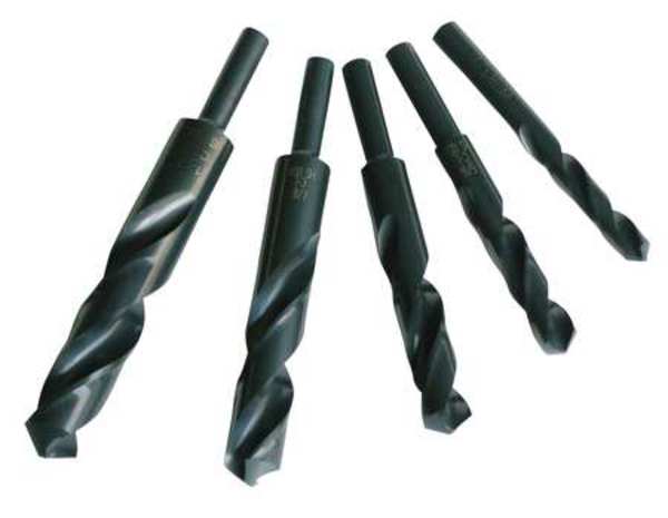 5PC 1/4 Reduced Shank Silver & Deming Drill Set Chicago-Latrobe 239 Steam Oxide HSS 1/4-1/2