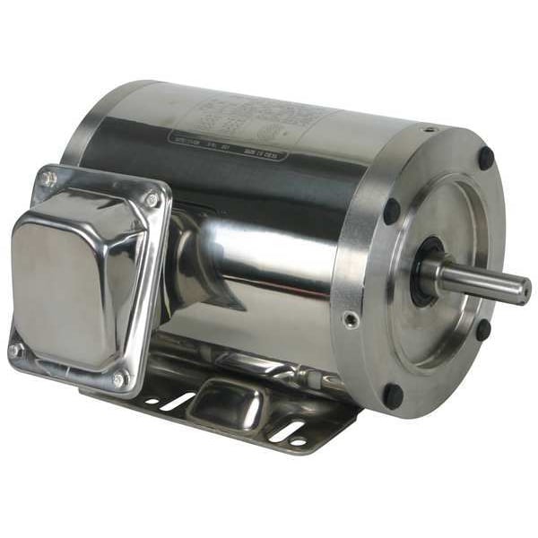 Washdown Motor, 3 Ph, TENV, 1/2 HP, 1155 rpm