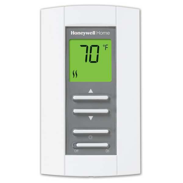 Line Voltage Thermostat, Open on Rise, Vertical, DPST, 208/240VAC