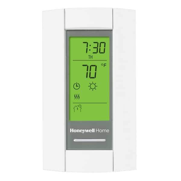 Line Voltage Thermostat, Open on Rise, Vertical, DPST, 208/240VAC