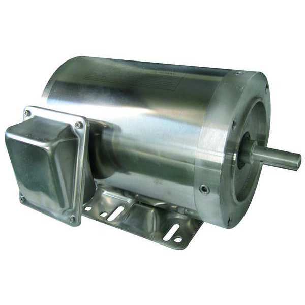 Washdown Motor, 3 Ph, TENV, 1 HP, 1740 rpm