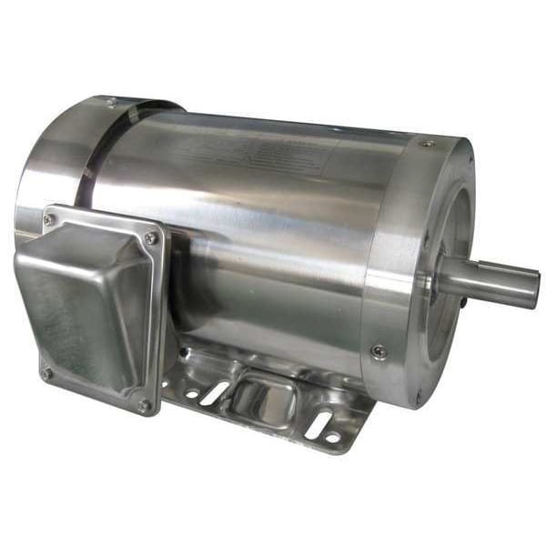 Washdown Motor, 3 Ph, TEFC, 1 HP, 3470 rpm