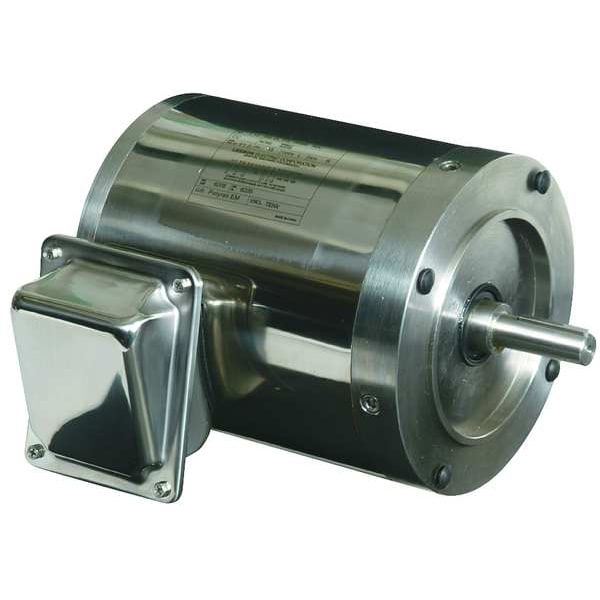 Washdown Motor, 3 Ph, TENV, 3/4 HP, 1745 rpm