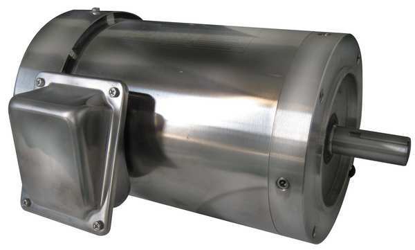 Washdown Motor, 3 Ph, TEFC, 1 HP, 1165 rpm
