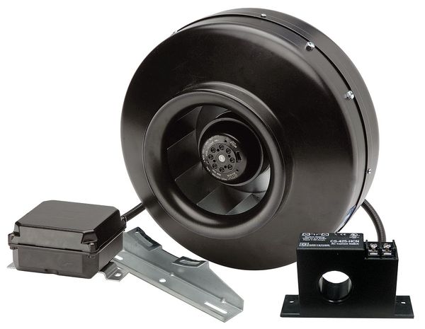 Dryer Booster Duct Fan, 115V, 9-1/2 Dia.