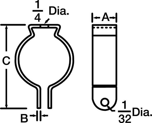 Conduit Hanger, Steel, 1.5in Conduit, PK100