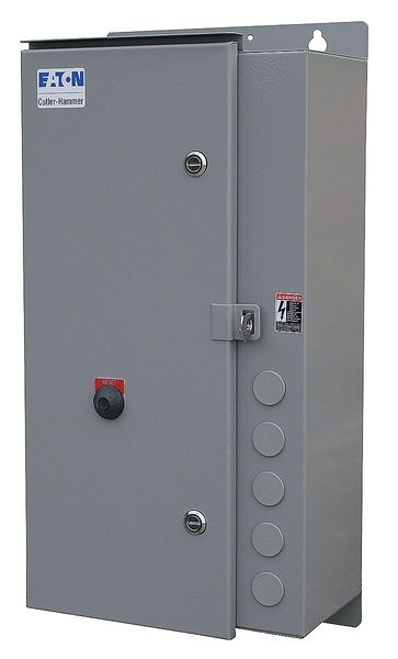 Nonreversing NEMA Magnetic Motor Starter, 3R NEMA Rating, 240V AC, 3 Poles, 1NC/1NO