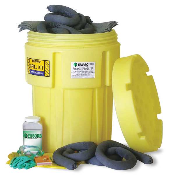 Spill Kit, Chem/Hazmat, Yellow