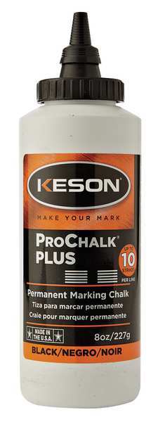 Marking Chalk, Waterproof, Black, 8 oz.
