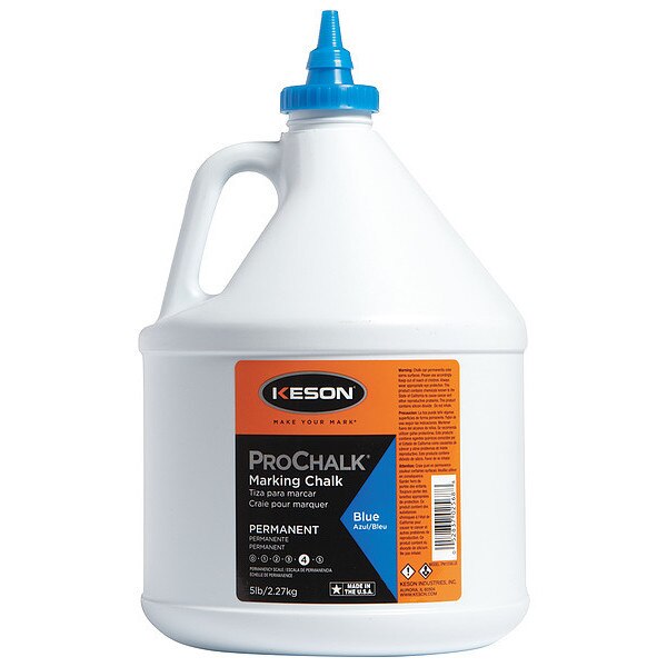 Marking Chalk, Waterproof, Blue, 5 lb.