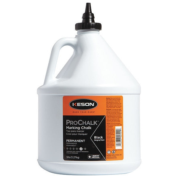 Marking Chalk, Waterproof, Black, 5 lb.