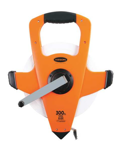 300 ft Engineer's Tape Measure, 3/8 in Blade