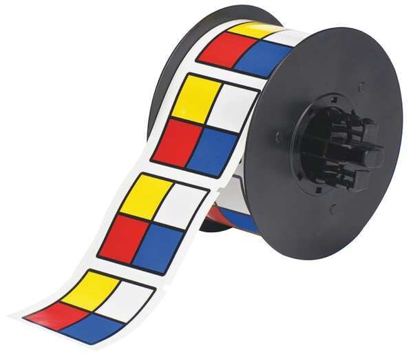 Label, Red/Yellow/Blue/White, Labels/Roll: 365