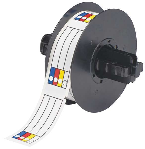 RTK Label, Red/Yellow/Blue/White, 1.125 In