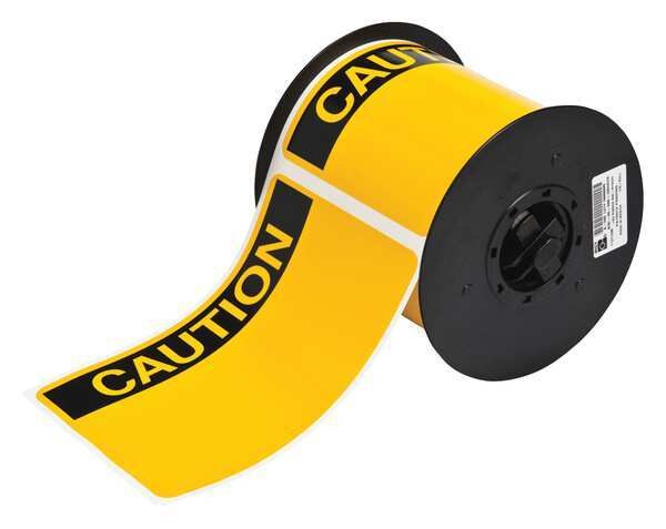 Label, Black/Yellow, Labels/Roll: 175