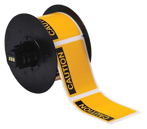 Label, Black/Yellow, Labels/Roll: 300
