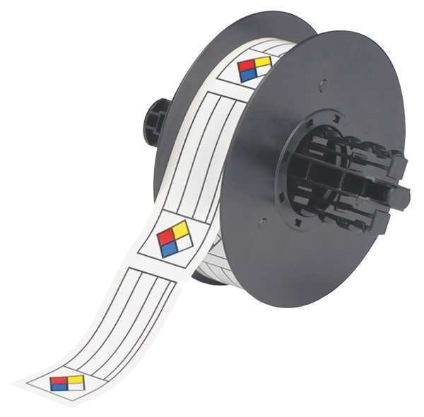 RTK Label, Red/Yellow/Blue/White, 1.125 In