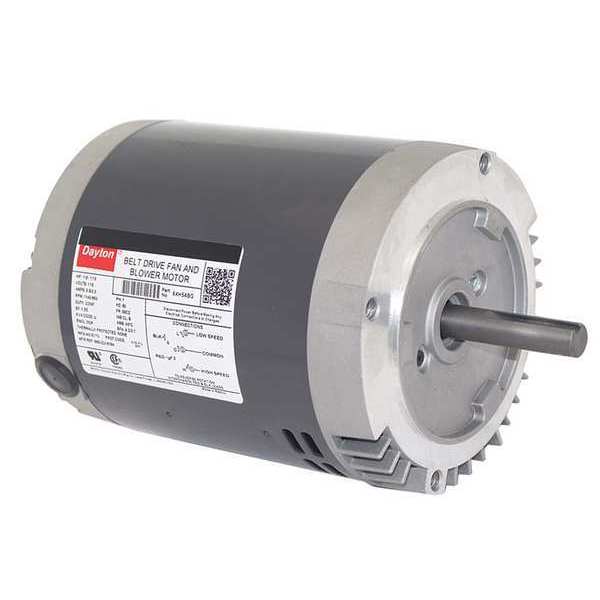 Belt Drive Mtr, SplitPh, ODP, 1/6HP, 1140rpm