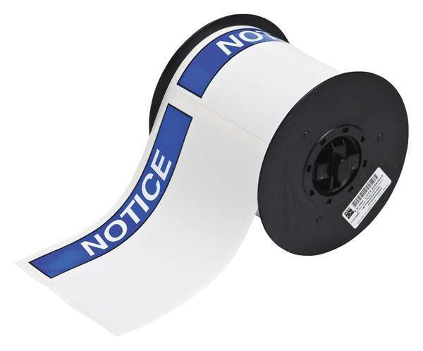 Label, Blue/White, Labels/Roll: 175