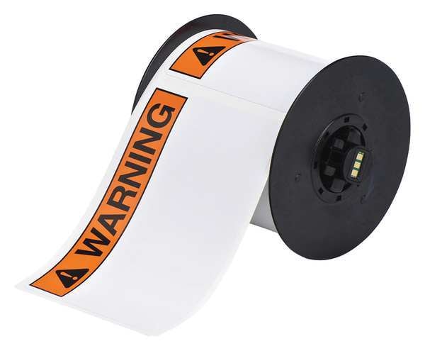 Label, Black/Orange, 2.250 In.