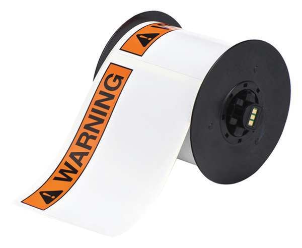 Label, Black/Orange, 4.000 In.