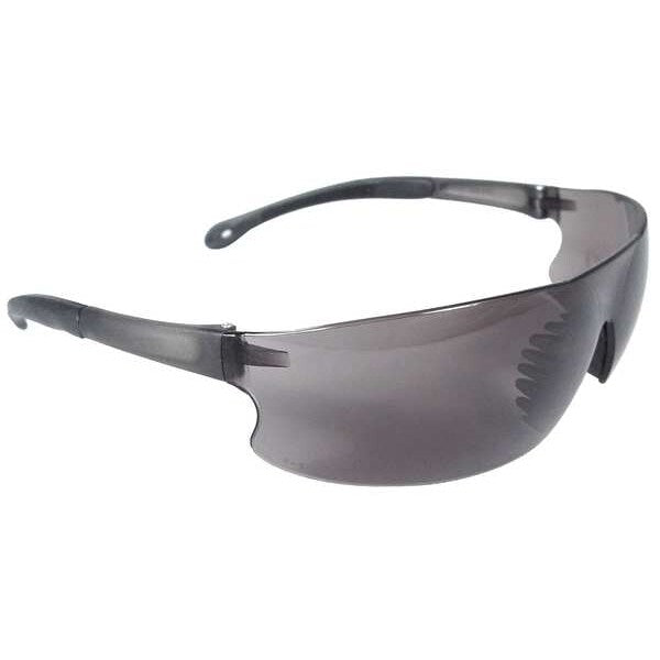 Safety Glasses, Wraparound Smoke AF Polycarbonate Lens, Anti-Fog