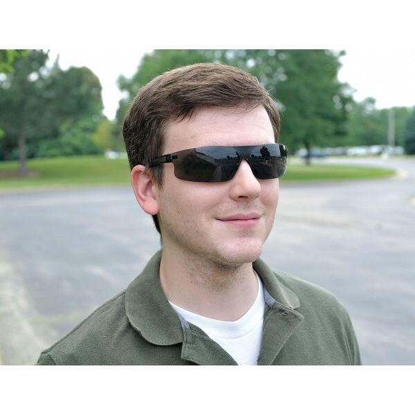 Safety Glasses, Wraparound Smoke AF Polycarbonate Lens, Anti-Fog