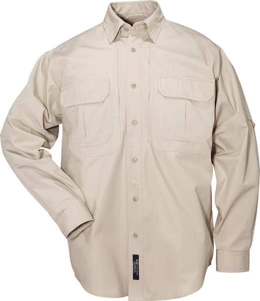 Woven Tactical Shirt, Khaki, M