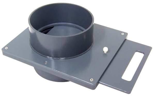 Manual Blastgate, Type I PVC, 6 3/8 in L