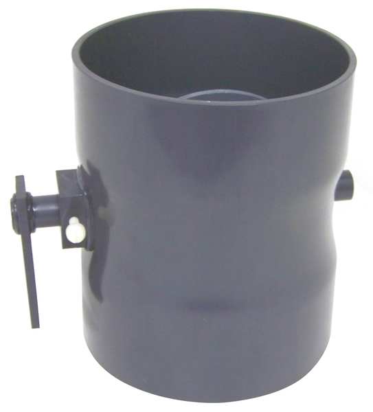 Round Butterfly Damper, Type I PVC, 8-1/4