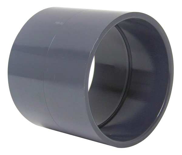 Coupling, 4 in Duct Dia, Type I PVC, 4-1/4