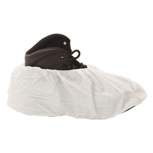 MicroGuard MPÂ®, Microporous Shoe Cover, Vinyl Sole, XL, White, PK200
