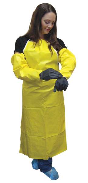 Sleeves, 18 In. L, Yellow, PK200