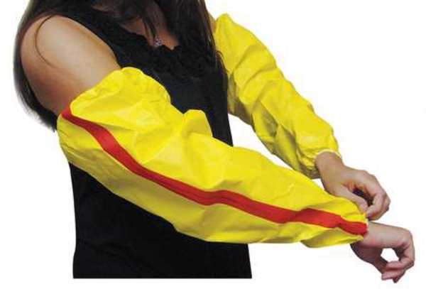 Sleeves, 18 In. L, Yellow, PK200
