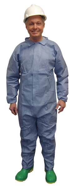 L, Blue, Zipper with Storm Flap