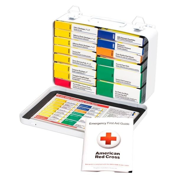 Unitized First Aid kit, Metal, 25 Person