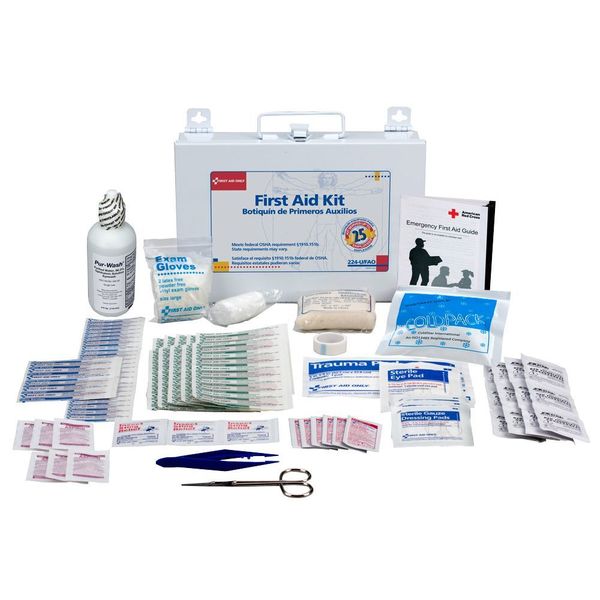 Bulk First Aid kit, Metal, 25 Person