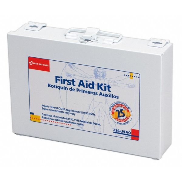 Bulk First Aid kit, Metal, 25 Person