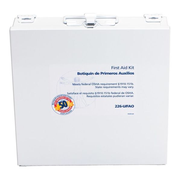 Bulk First Aid kit, Metal, 50 Person