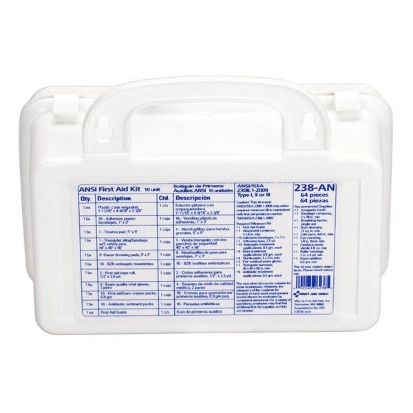 Bulk First Aid kit, Plastic, 10 Person