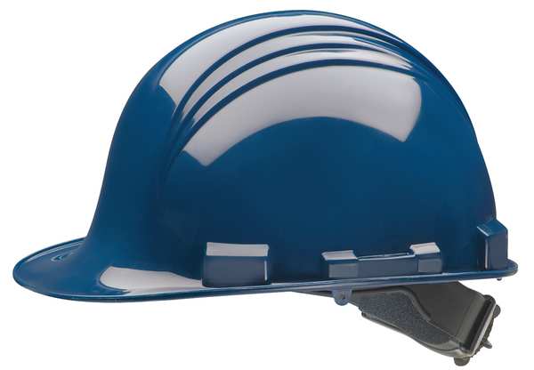 Front Brim Hard Hat, Type 2, Class E, Ratchet (4-Point), Navy Blue